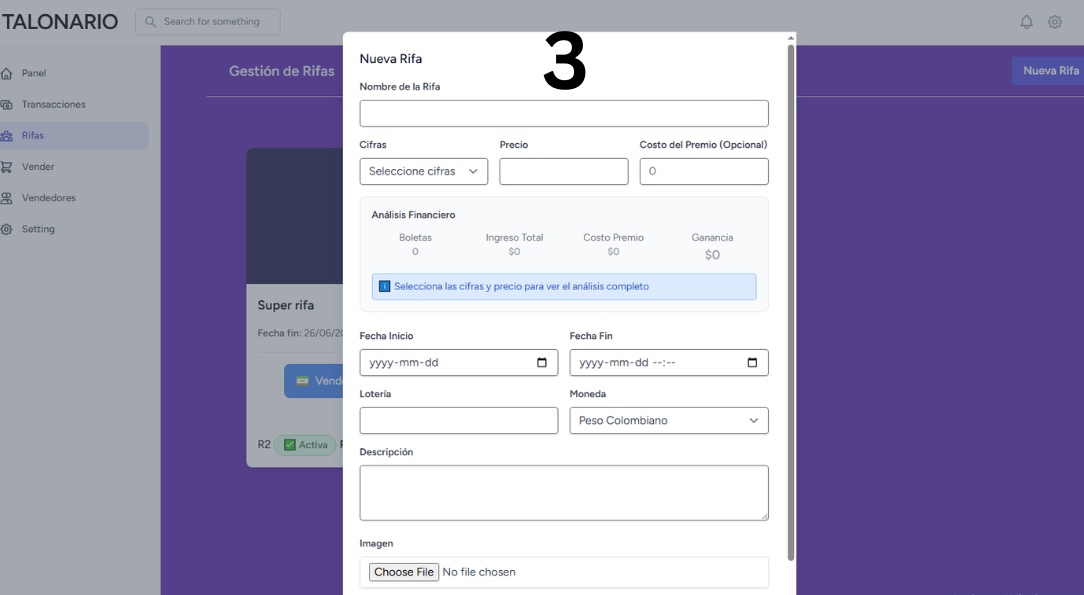 Paso 2: Completar datos